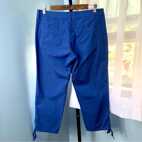 DKNY Royal Blue Cropped Pants with Tie Cuffs - Picture 6 of 6